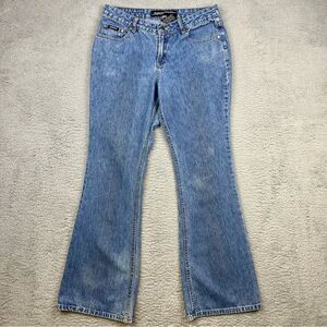 Stephen Hardy Squeeze Jeans Womens 11/12 Flare Leg Bellbottom Glitter Front Blue